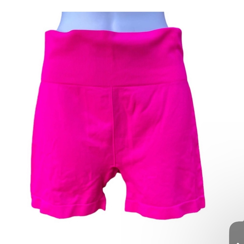 ZYIA Hot Pink Stretch Compression Shorts